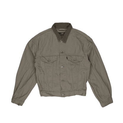 Levi's Khaki Denim Trucker Jacket Small Vintage Cotton