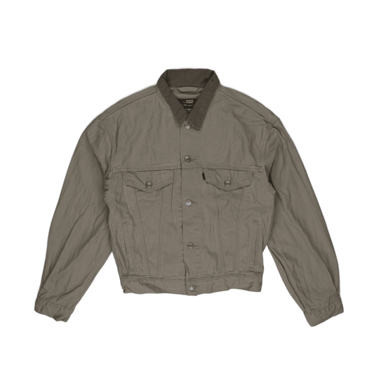 Levi's Khaki Denim Trucker Jacket Small Vintage Cotton