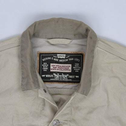 Levi's Khaki Denim Trucker Jacket Small Vintage Cotton