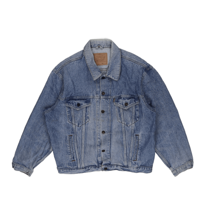 Levi's Vintage Stonewash Blue Denim Trucker Jacket XL Cotton Collared