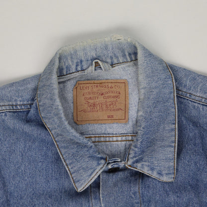 Levi's Vintage Stonewash Blue Denim Trucker Jacket XL Cotton Collared