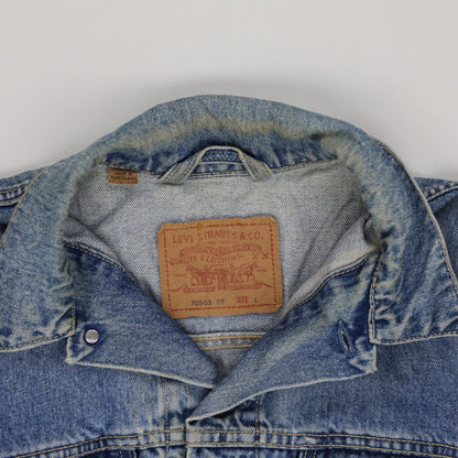 Levi's 70503 Vintage Denim Trucker Jacket Blue Large Cotton