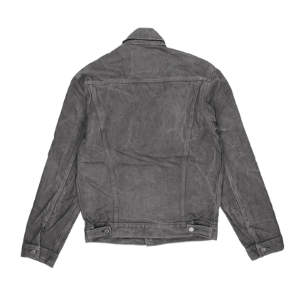 Levi's Mens Grey Denim Trucker Jacket Size Medium Cotton Vintage