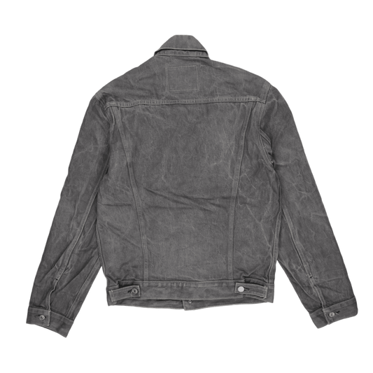Levi's Mens Grey Denim Trucker Jacket Size Medium Cotton Vintage