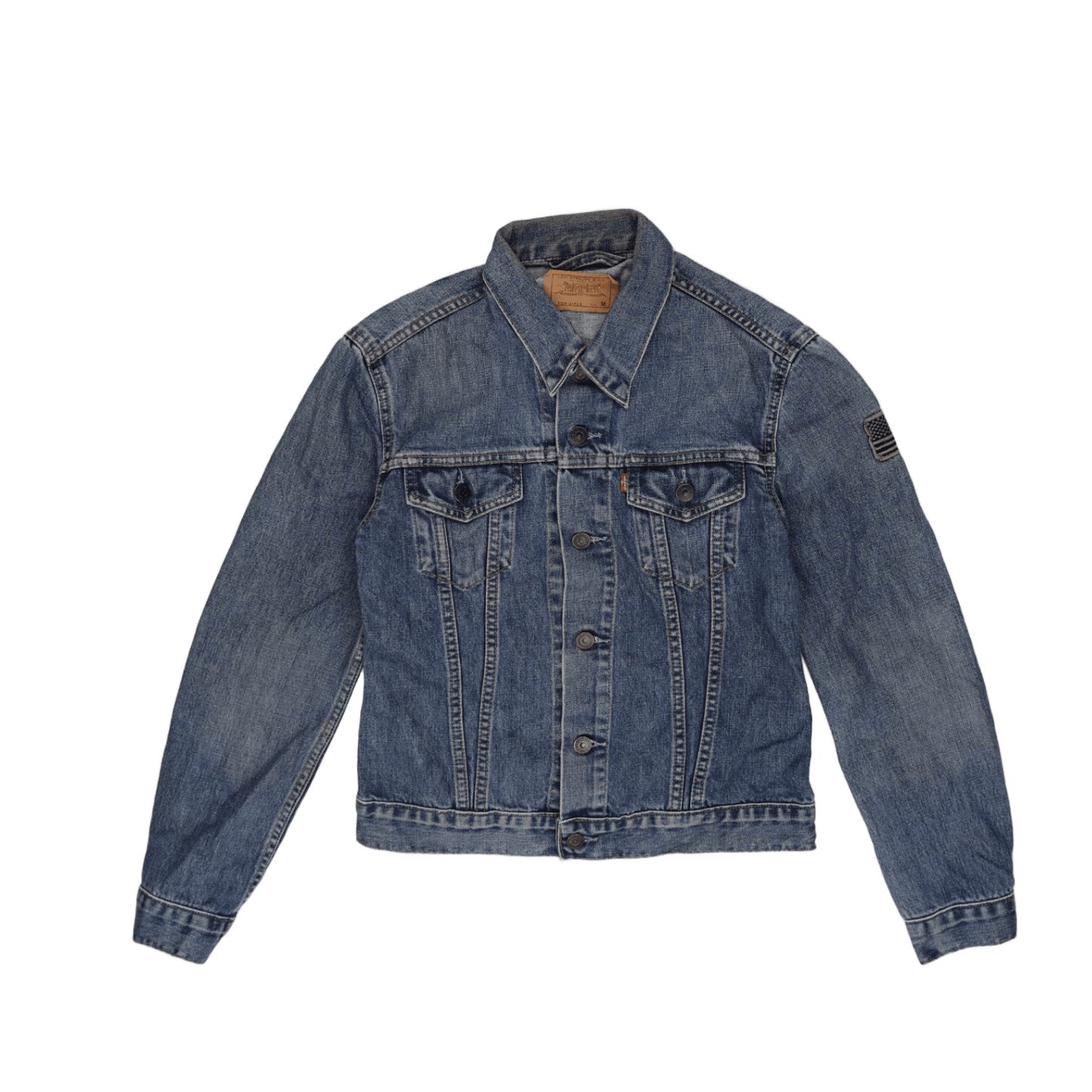 Levi's Vintage Blue Denim Jacket Women's Medium Cotton Collared