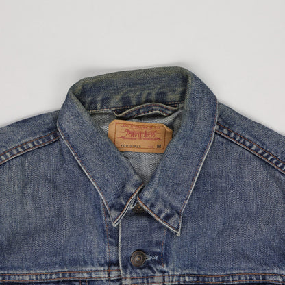 Levi's Vintage Blue Denim Jacket Women's Medium Cotton Collared