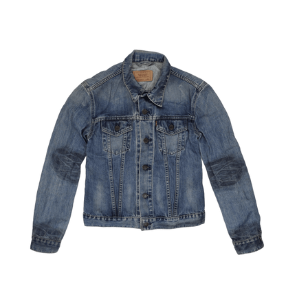 Levi's Vintage Medium Blue Denim Trucker Jacket Women's Medium Cotton