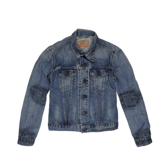 Levi's Vintage Medium Blue Denim Trucker Jacket Women's Medium Cotton