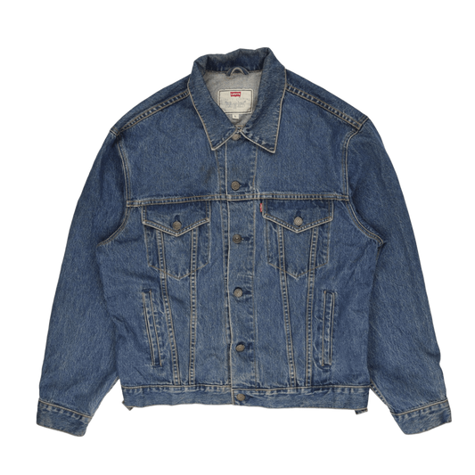 Levi's Vintage Blue Denim Trucker Jacket Large Cotton 1990s