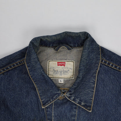 Levi's Vintage Blue Denim Trucker Jacket Large Cotton 1990s