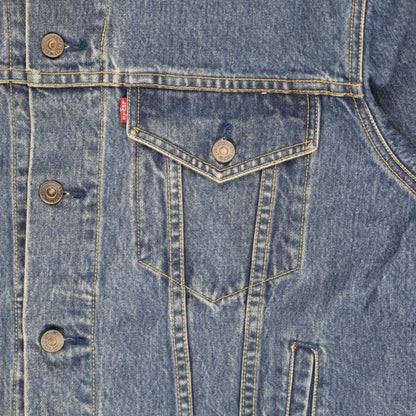 Levi's Vintage Blue Denim Trucker Jacket Large Cotton 1990s