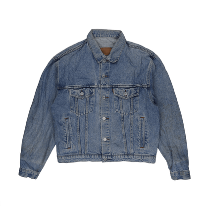 Levi's Vintage Light Blue Denim Trucker Jacket Size Large 100 Percent Cotton