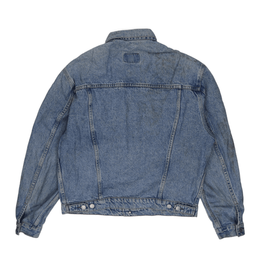 Levi's Vintage Light Blue Denim Trucker Jacket Size Large 100 Percent Cotton