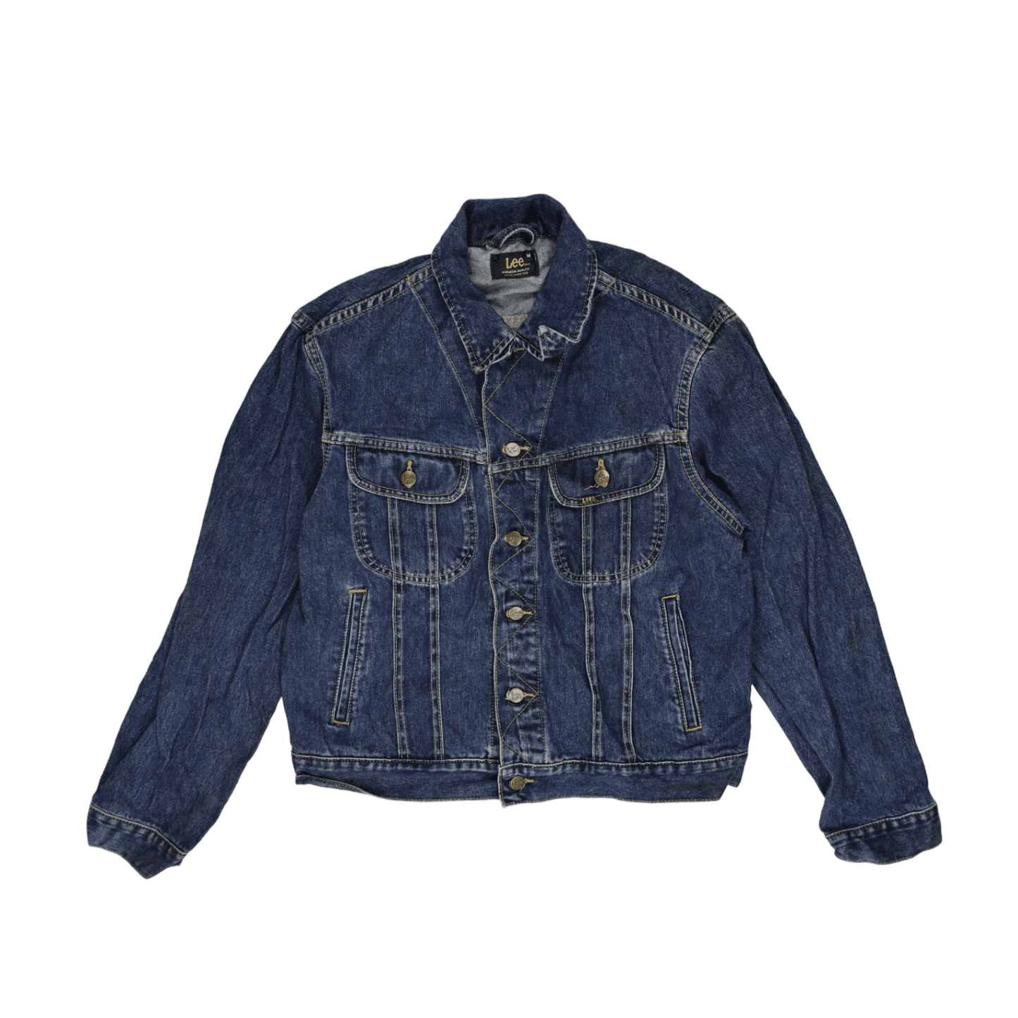 Lee Men's Classic Blue Denim Jacket Medium Cotton Vintage