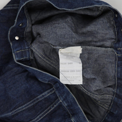 Levi's Vintage 70500 04 Indigo Blue Denim Trucker Jacket Medium Cotton
