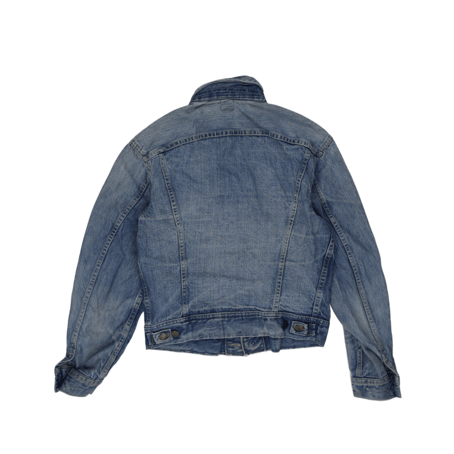 Lee Riders Vintage Blue Denim Jacket Medium 100 Percent Cotton Collared