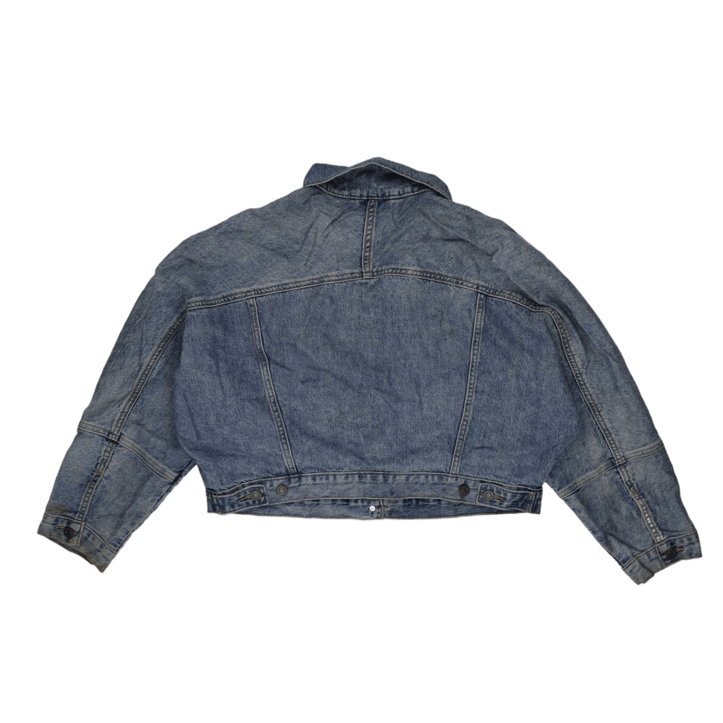 Levi's WaterLess Premium Denim Jacket Vintage Blue Medium Cotton Blend Collared