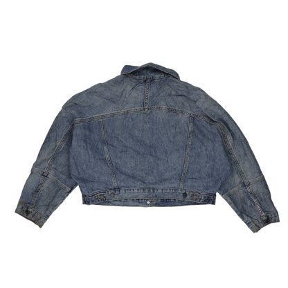 Levi's WaterLess Premium Denim Jacket Vintage Blue Medium Cotton Blend Collared