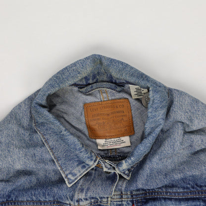 Levi's WaterLess Premium Denim Jacket Vintage Blue Medium Cotton Blend Collared