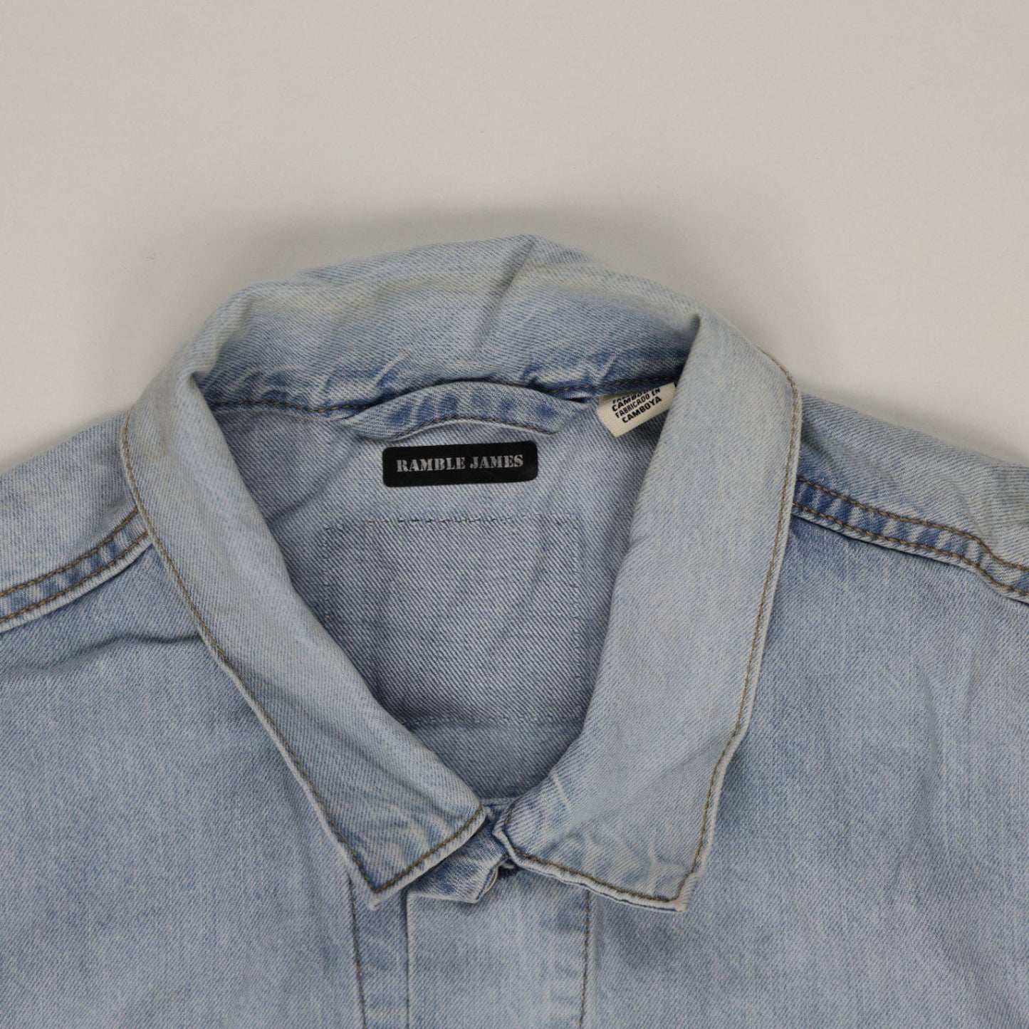 Levi's x Ramble James Light Blue Denim Jacket Large Cotton Vintage Collared