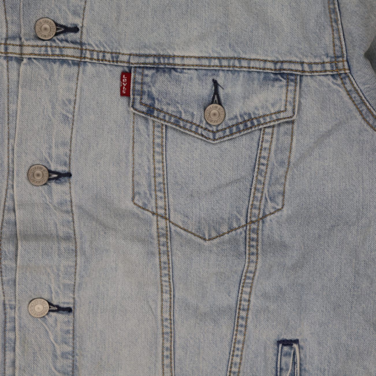 Levi's x Ramble James Light Blue Denim Jacket Large Cotton Vintage Collared
