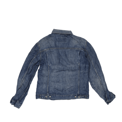 Levi's Vintage Blue Denim Trucker Jacket Medium 100 Percent Cotton
