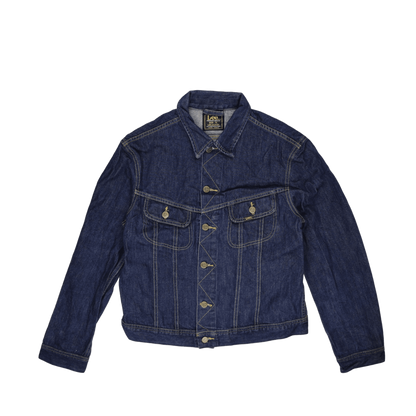 Lee Vintage Denim Jacket Dark Blue XL 100 Percent Cotton Collared