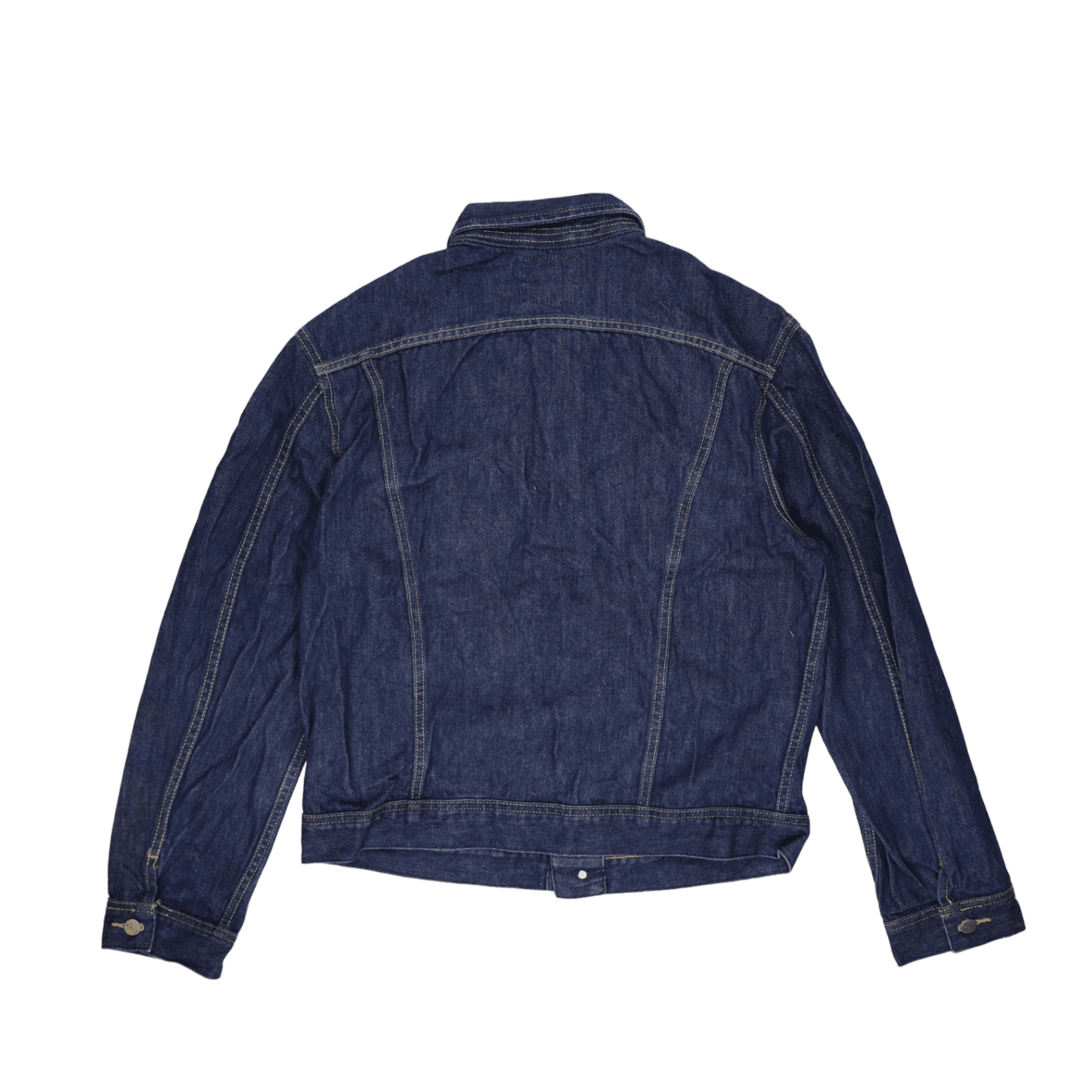 Lee Vintage Denim Jacket Dark Blue XL 100 Percent Cotton Collared