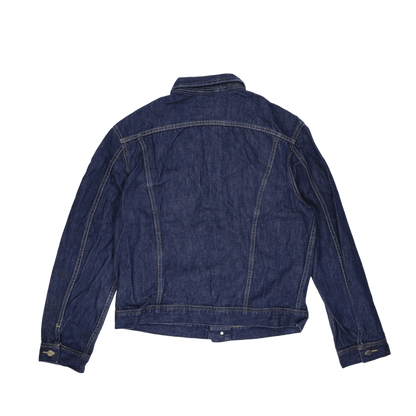 Lee Vintage Denim Jacket Dark Blue XL 100 Percent Cotton Collared