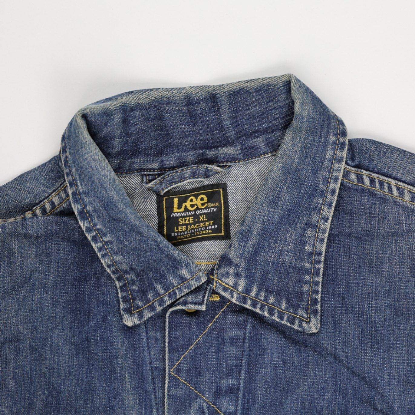 Lee Vintage Denim Jacket Blue XL Cotton Denim Collared