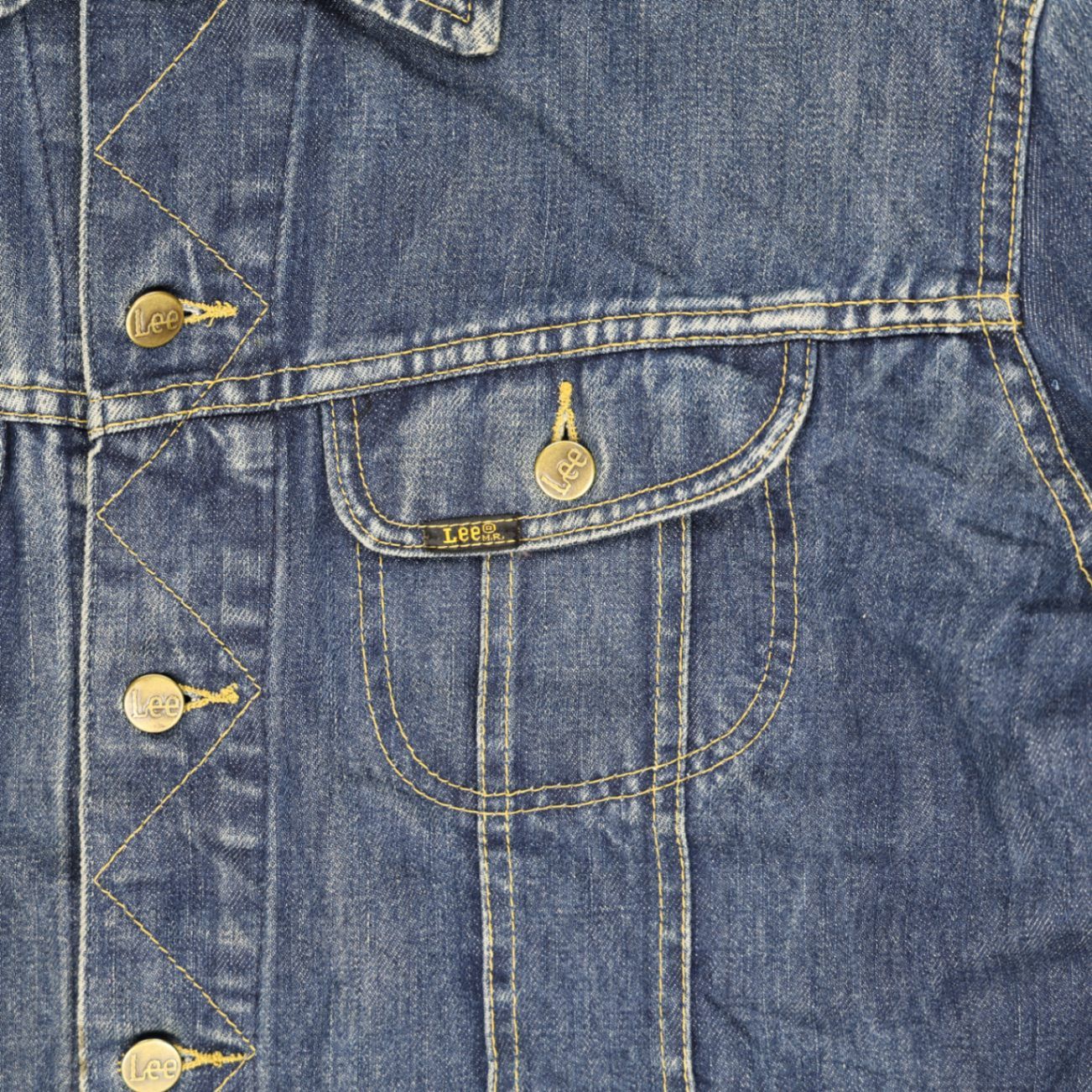 Lee Vintage Denim Jacket Blue XL Cotton Denim Collared