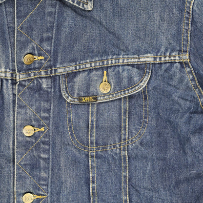 Lee Vintage Denim Jacket Blue XL Cotton Denim Collared