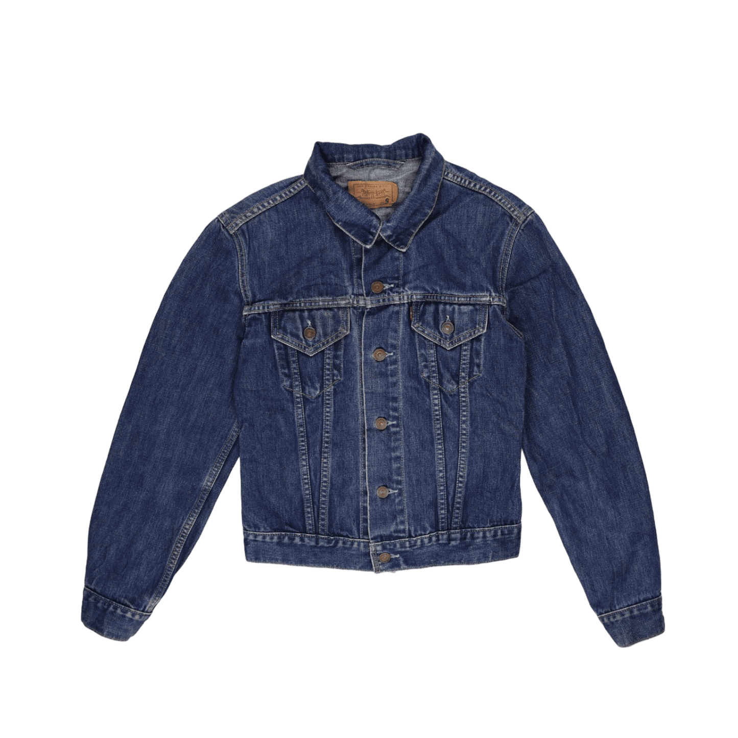 Levi's Vintage Blue Denim Trucker Jacket Women's Size S Cotton