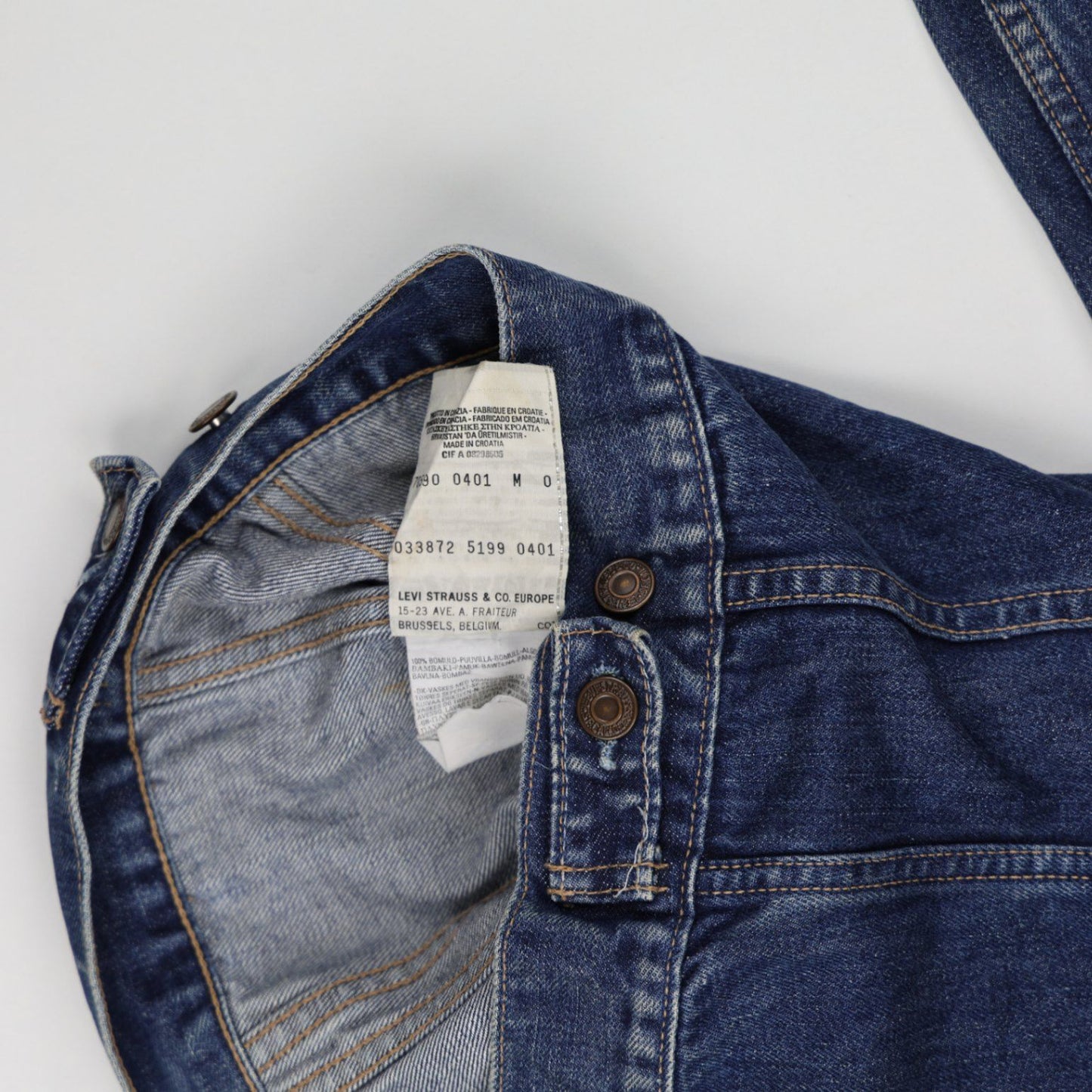 Levi's Vintage Blue Denim Trucker Jacket Women's Size S Cotton