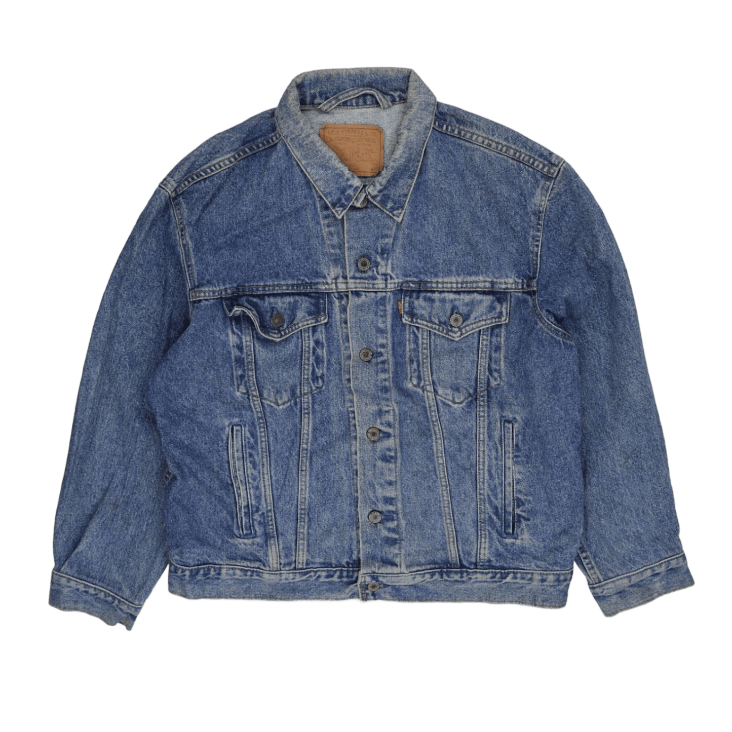 Levi's Vintage 70506 Trucker Jacket Blue Size 46 Large Cotton Denim