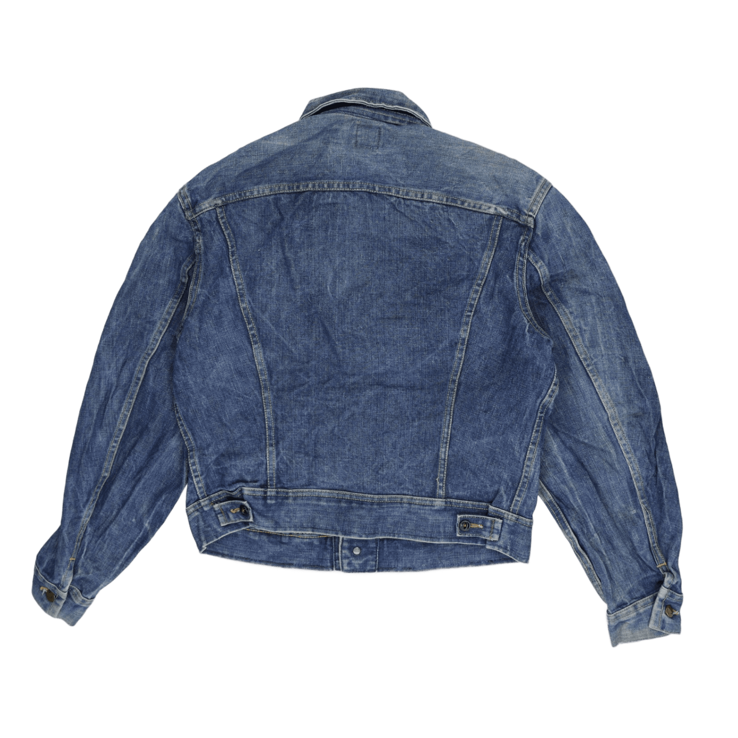 Lee Vintage Blue Denim Jacket Medium Cotton Denim Collared Neckline