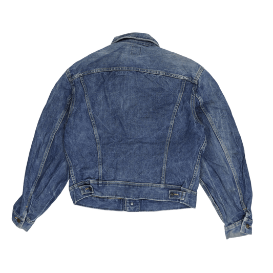 Lee Vintage Blue Denim Jacket Medium Cotton Denim Collared Neckline