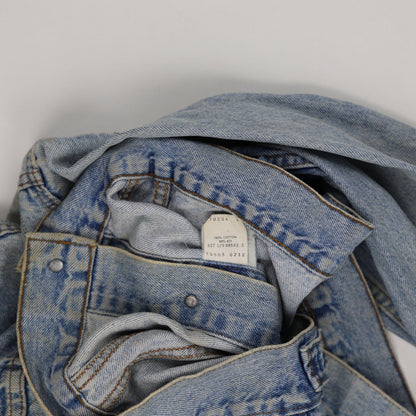 Levi's Vintage Stonewash Blue Denim Jacket Large 100 Percent Cotton Collared
