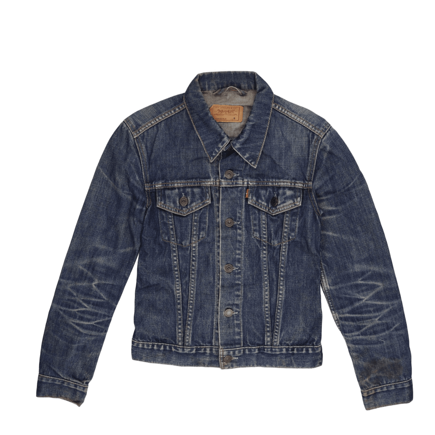Levi's Vintage Denim Trucker Jacket Blue Size S Cotton Women's