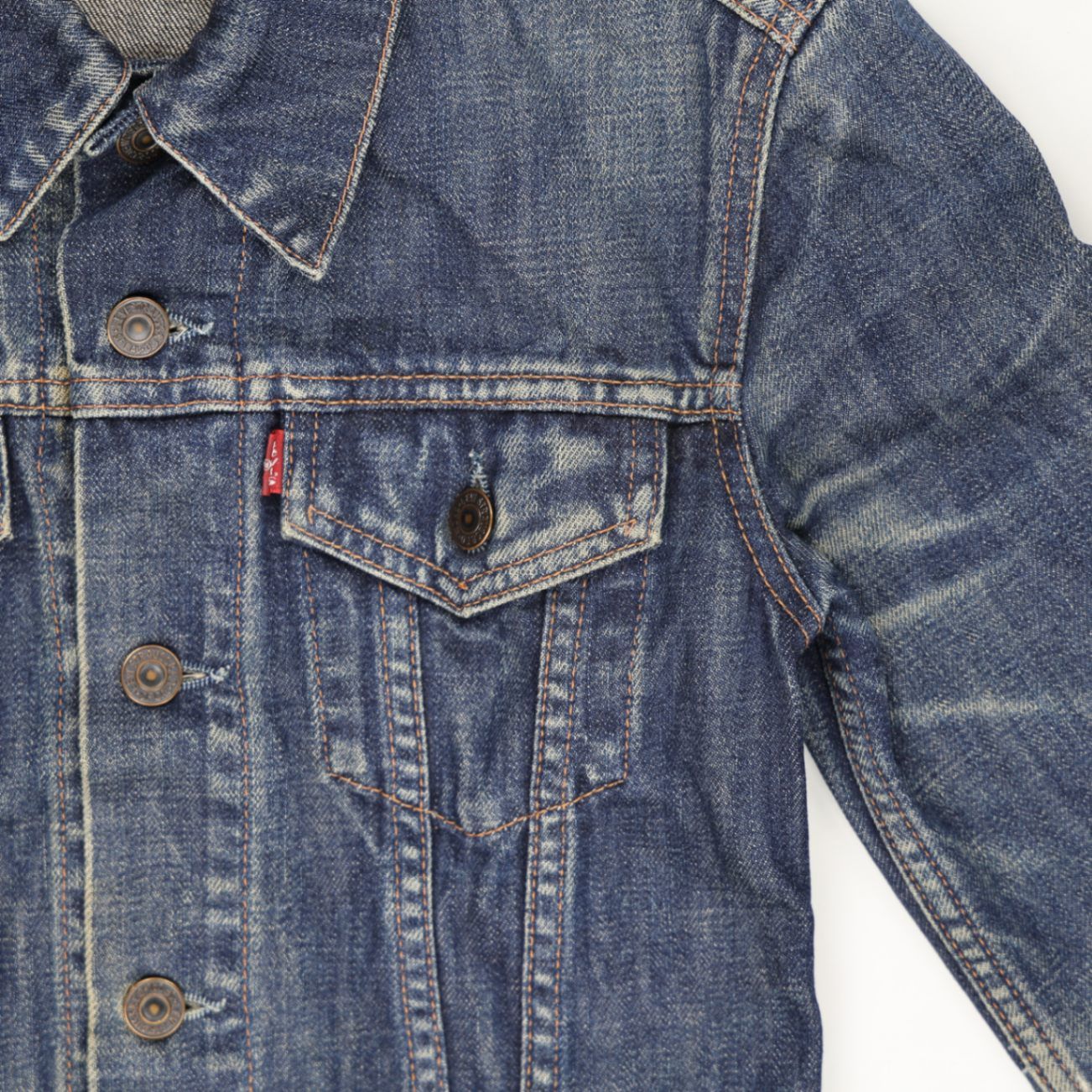 Levi's Vintage Denim Trucker Jacket Blue Size S Cotton Women's