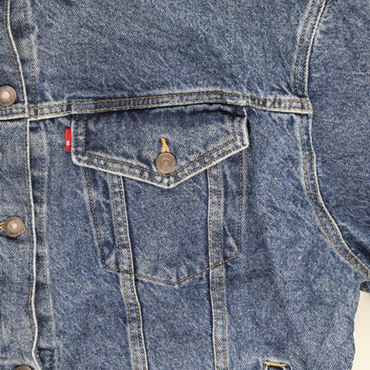 Levi's Denim Jacket Blue XL 100% Cotton Vintage Collared