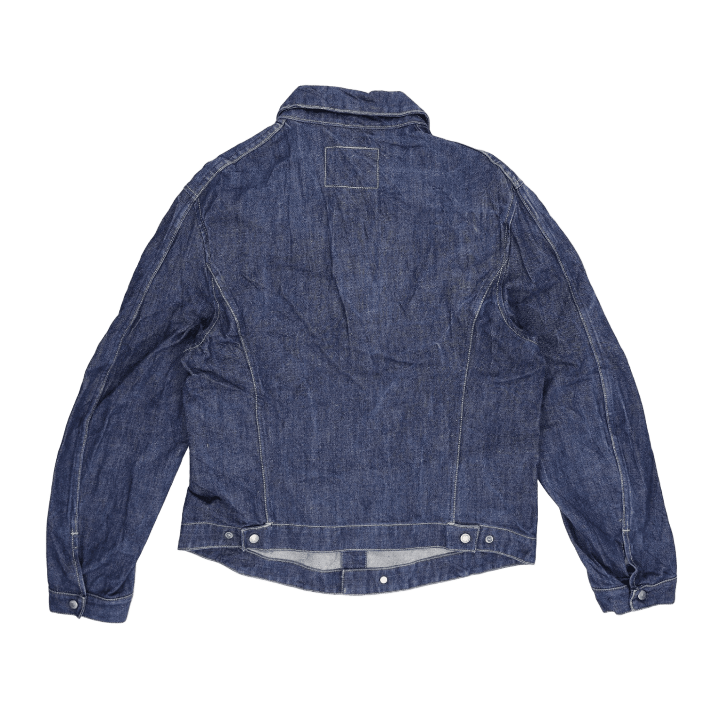 Levi's Engineered Jeans Vintage Denim Jacket Blue Large 100 Percent Cotton Collared