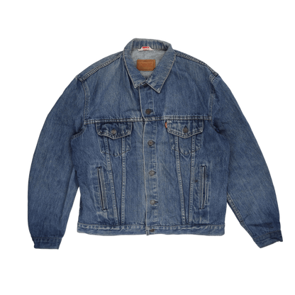 Levi's Vintage Floral Embroidered Denim Jacket Blue Medium Cotton