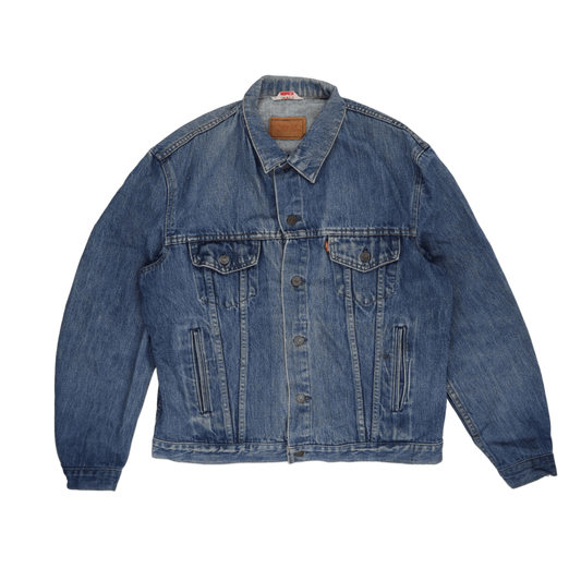 Levi's Vintage Floral Embroidered Denim Jacket Blue Medium Cotton