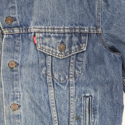 Levi's Vintage Floral Embroidered Denim Jacket Blue Medium Cotton