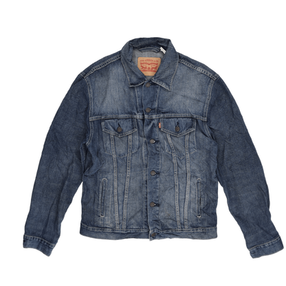 Levi's Vintage Denim Trucker Jacket Indigo Blue Medium Cotton