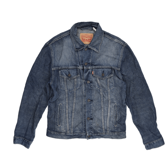 Levi's Vintage Denim Trucker Jacket Indigo Blue Medium Cotton