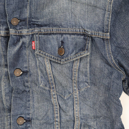 Levi's Vintage Denim Trucker Jacket Indigo Blue Medium Cotton