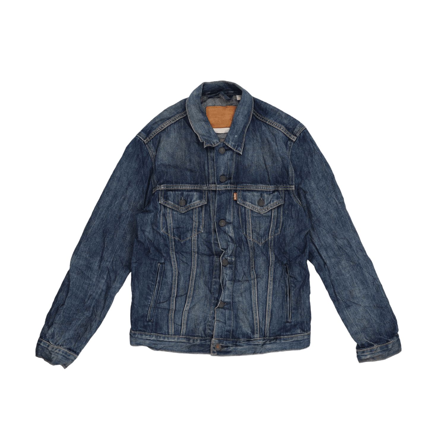 Levi's Vintage Blue Denim Trucker Jacket Medium Cotton
