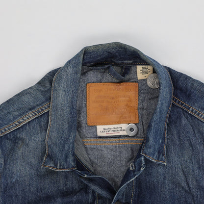 Levi's Vintage Blue Denim Trucker Jacket Medium Cotton